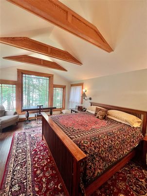 Bedroom, Interior, Wooden Beams, Wood Texture Flooring