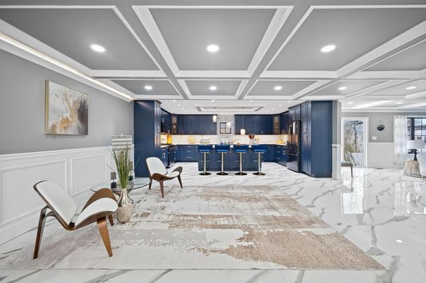 Interior, Kitchen, Marble, Recessed Lighting