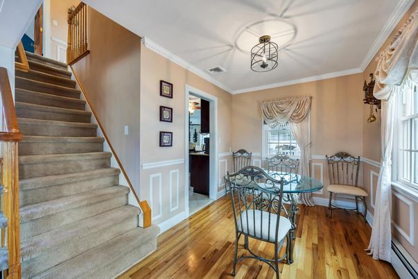 Dining room, Interior, Wood Texture Flooring