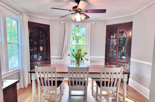 Dining room, Interior, Wood Texture Flooring