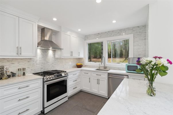Interior, Kitchen, Recessed Lighting, Stainless Steel Appliances