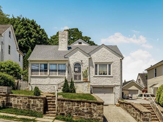Attached, Detached Garage, Exterior, Facade, Queen Anne Victorian