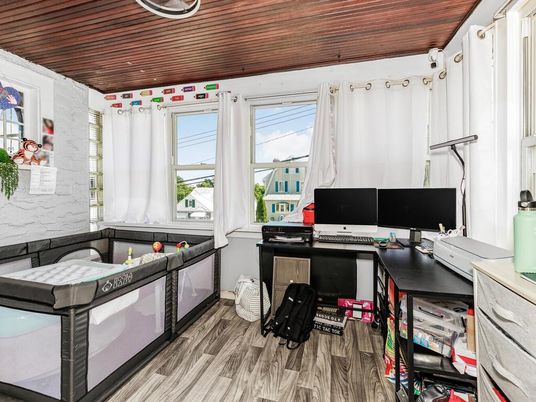 Home Office, Interior, Wooden Ceilings, Wood Texture Flooring