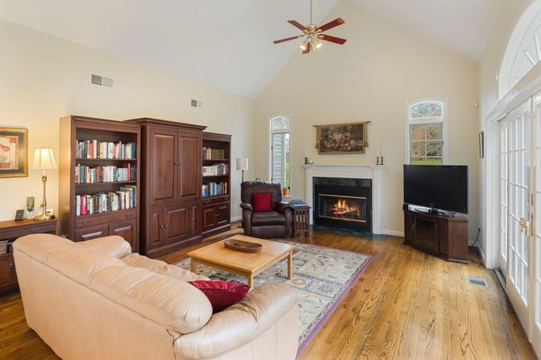 Fireplace, Interior, Living room, Wood Texture Flooring