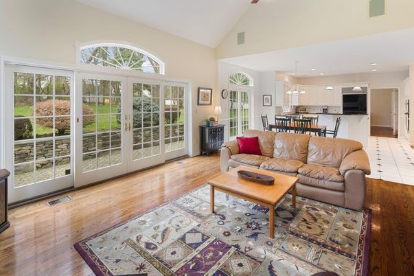 Dining room, Interior, Kitchen, Living room, Pendant Lights, Recessed Lighting, Wood Texture Flooring