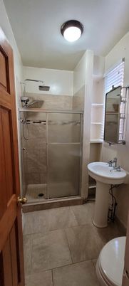 Bathroom, Dual Sink Vanities, Glass Shower, Interior