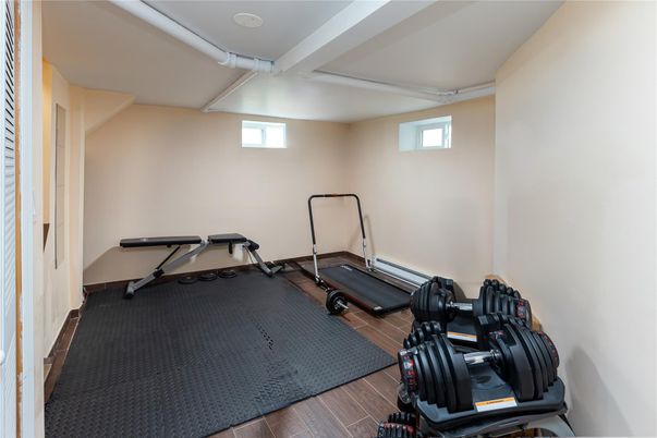 Fitness Equipment, Interior, Wood Texture Flooring