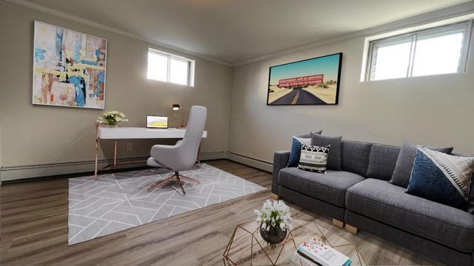 Home Office, Interior, Wood Texture Flooring
