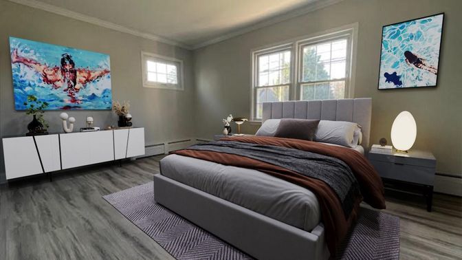 Bedroom, Interior, Wood Texture Flooring