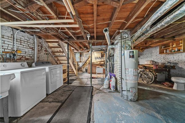Interior, Stone Walls, Washer, Wooden Beams, Wooden Ceilings
