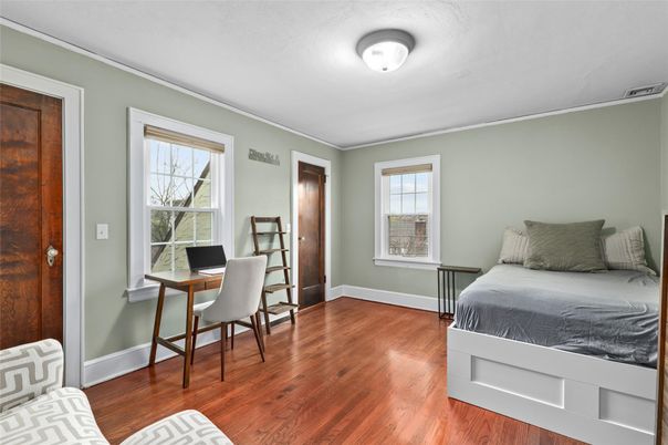 Bedroom, Home Office, Interior, Wood Texture Flooring