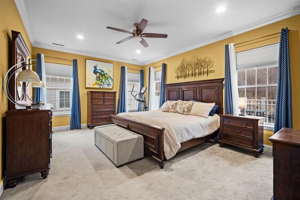 Bedroom, Interior, Recessed Lighting