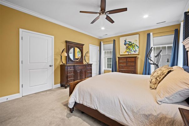Bedroom, Interior, Recessed Lighting
