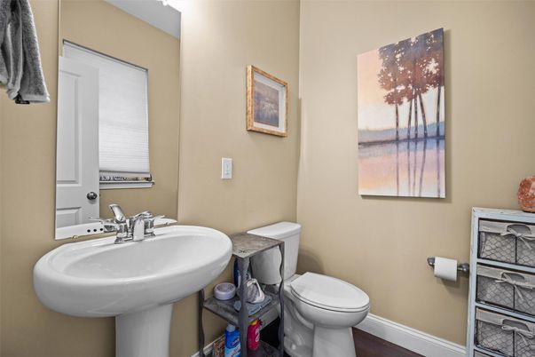 Bathroom, Interior, Wood Texture Flooring