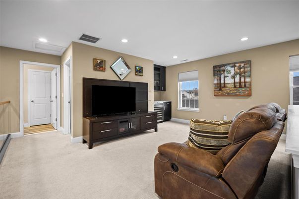 Interior, Living room, Recessed Lighting