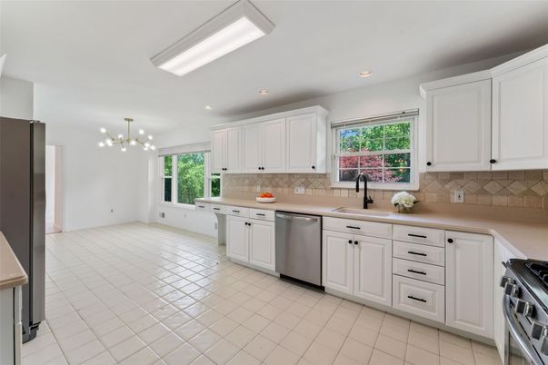 Interior, Kitchen, Pendant Lights, Recessed Lighting, Stainless Steel Appliances