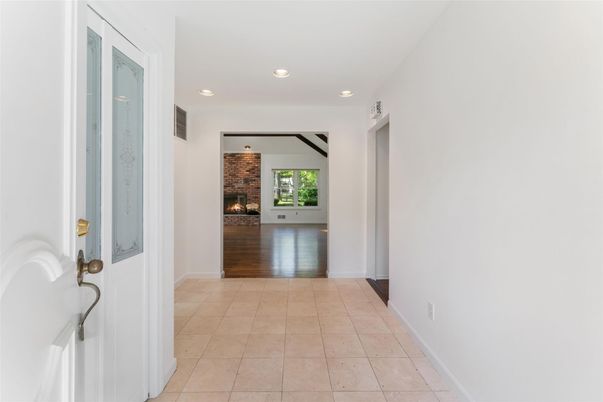 Fireplace, Interior, Recessed Lighting, Wood Texture Flooring