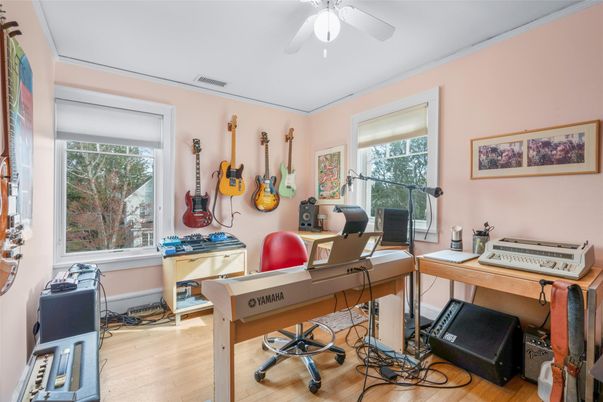 Home Office, Interior, Wood Texture Flooring