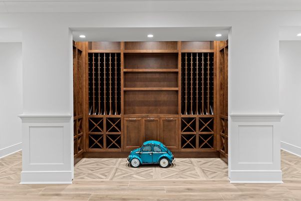 Interior, Recessed Lighting, Wine Storage, Wood Texture Flooring