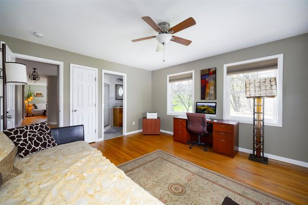 Bedroom, Home Office, Interior, Wood Texture Flooring