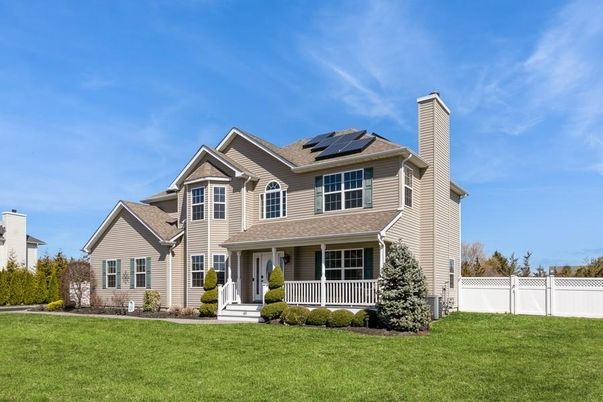Backyard, Exterior, Facade, Solar Panels, Farmhouse