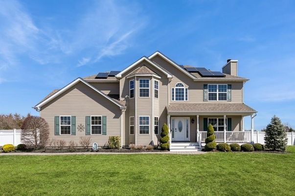Backyard, Exterior, Facade, Solar Panels, Farmhouse