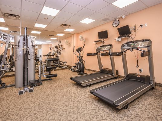 Fitness Equipment, Gym, Interior, Recessed Lighting