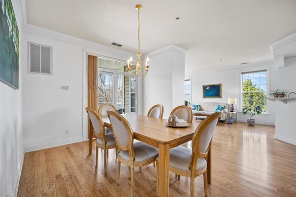Chandelier, Dining room, Interior, Pendant Lights, Wood Texture Flooring