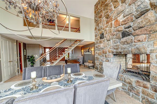 Dining room, Interior, Stone Walls