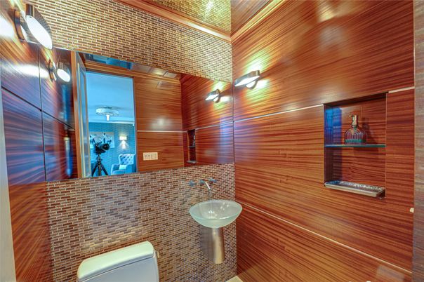 Bathroom, Interior, Wooden Walls