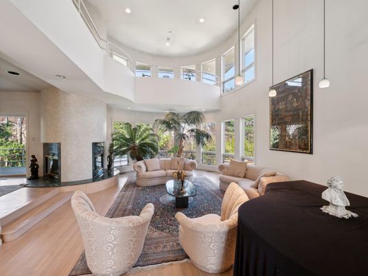Fireplace, Interior, Living room, Pendant Lights, Recessed Lighting, Wood Texture Flooring