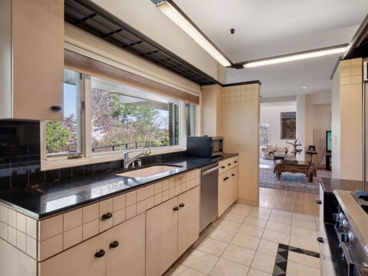 Interior, Kitchen, Living room, Recessed Lighting, Wood Texture Flooring