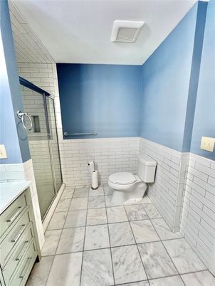 Bathroom, Glass Shower, Interior, Marble