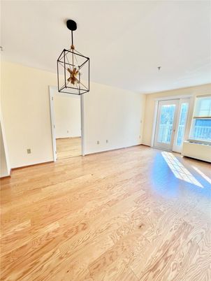 Empty room, Interior, Pendant Lights, Wood Texture Flooring