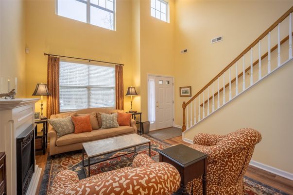 Fireplace, Interior, Living room, Wood Texture Flooring