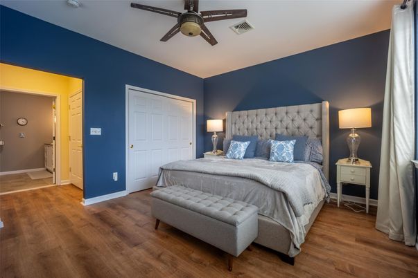 Bedroom, Interior, Wood Texture Flooring