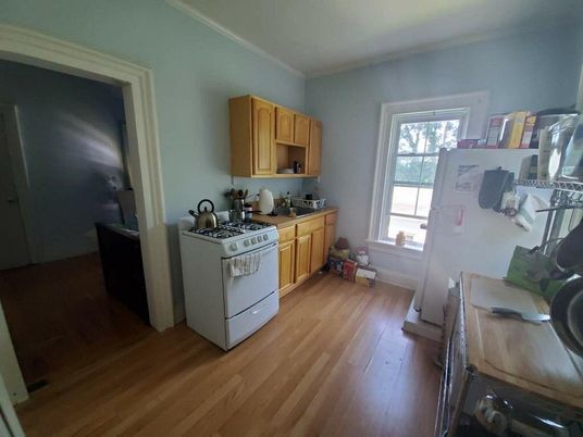 Interior, Kitchen, Wood Texture Flooring