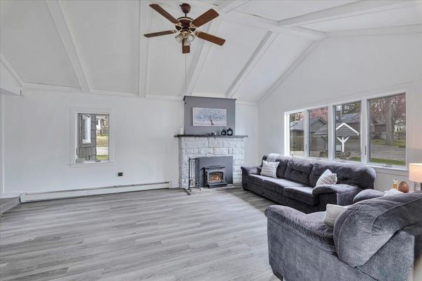 Fireplace, Interior, Living room, Wood Texture Flooring