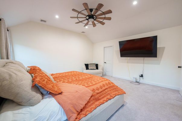 Bedroom, Interior, Recessed Lighting