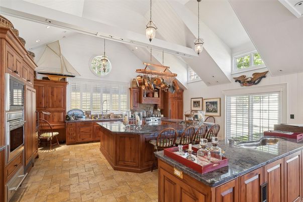 Chandelier, Interior, Kitchen, Pendant Lights, Recessed Lighting, Stainless Steel Appliances