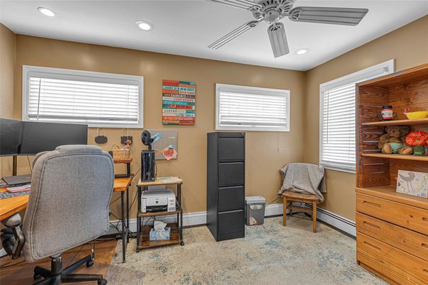 Home Office, Interior, Recessed Lighting