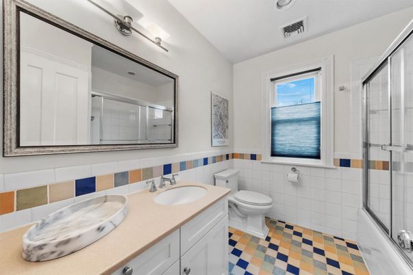 Bathroom, Dual Sink Vanities, Glass Shower, Interior