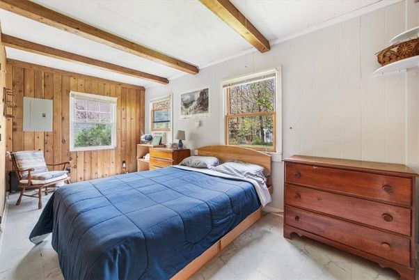 Bedroom, Interior, Marble, Wooden Beams, Wooden Walls