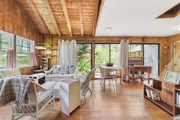 Dining room, Interior, Living room, Wooden Beams, Wooden Ceilings, Wood Texture Flooring, Wooden Walls