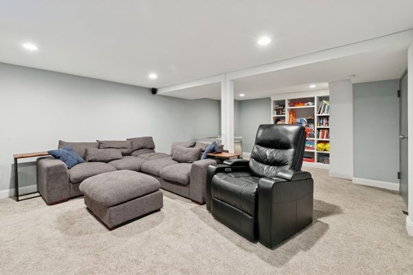 Interior, Living room, Recessed Lighting