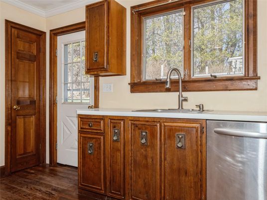Interior, Kitchen, Wood Texture Flooring