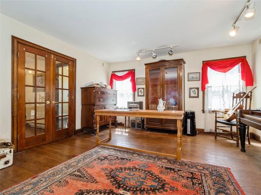 Home Office, Interior, Piano, Wood Texture Flooring