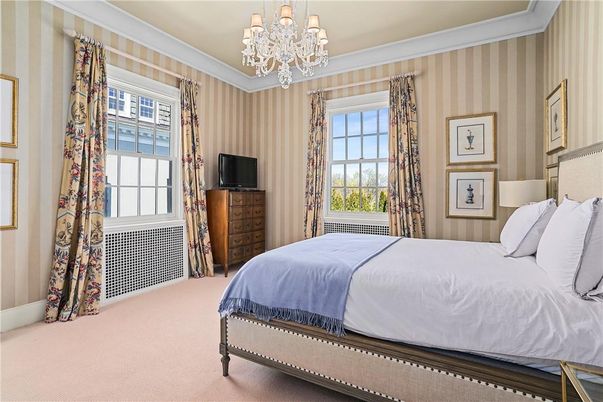 Bedroom, Chandelier, Interior