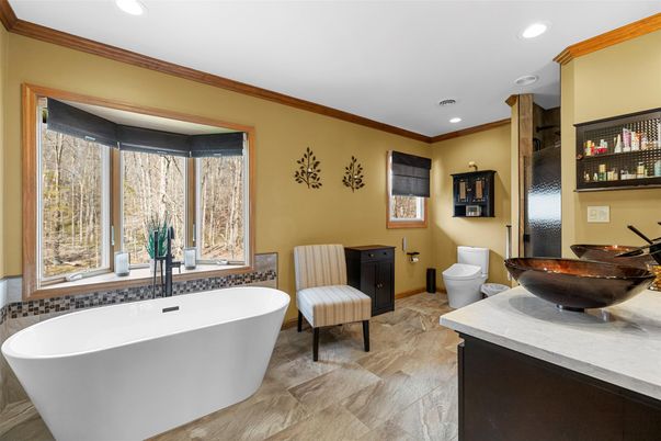 Bathroom, Free Standing Baths, Interior, Recessed Lighting