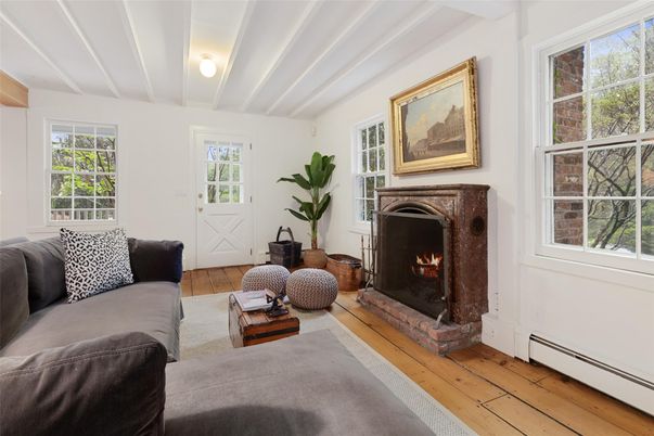 Fireplace, Interior, Living room, Wood Texture Flooring